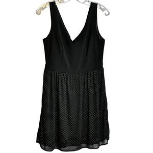 EUC Black Dress Silver Accents BeBop